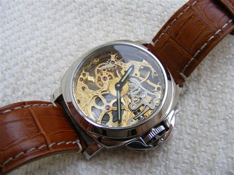 skeleton panerai pam homage watch|Panerai homage ideas.